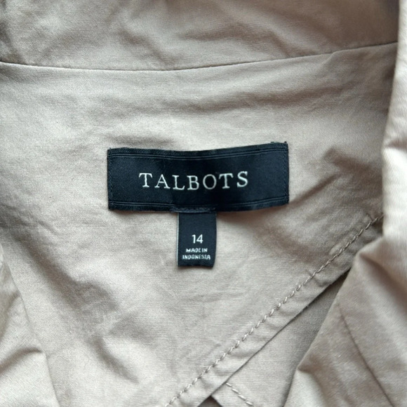 👍🏼Talbots button-down four pocket lightweight jacket👍🏼 - Picture 6 of 8